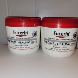 2X EUCERIN ORIGINAL HEALING CREAM FRAGRANCE FREE 16OZ EACH BRAND NEW